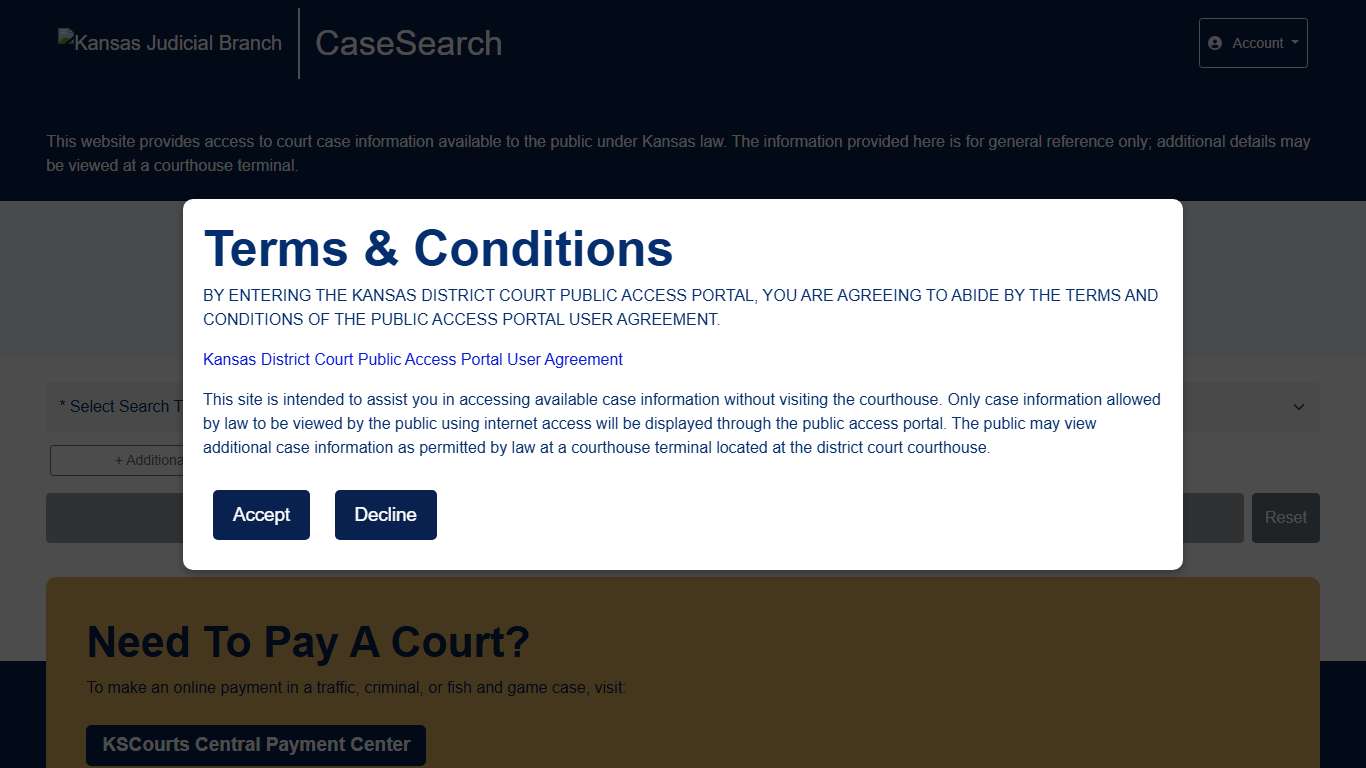 Search - Kansas Case Search